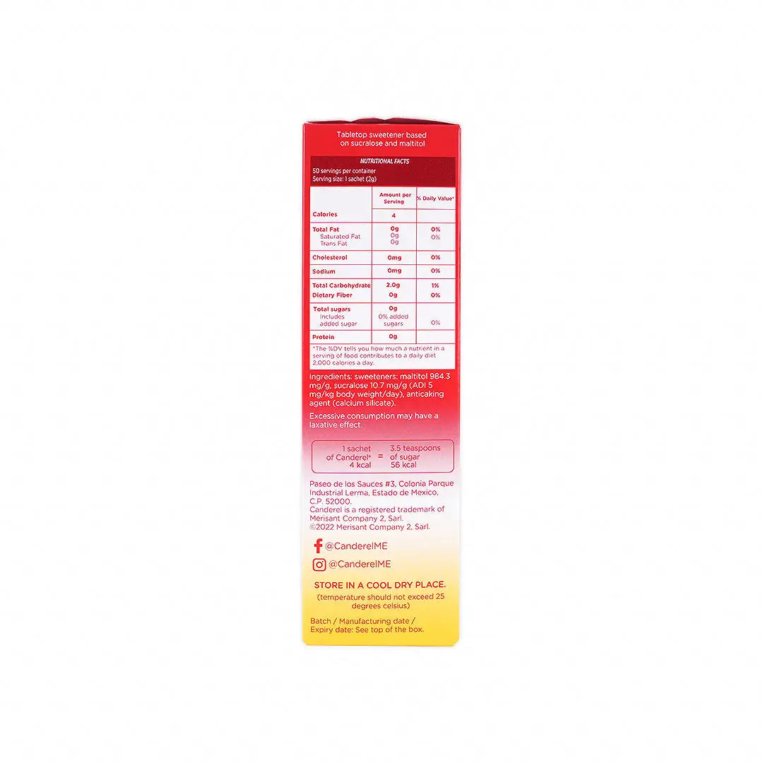 Canderel Sweetener Sucralose Sachets 50pcs