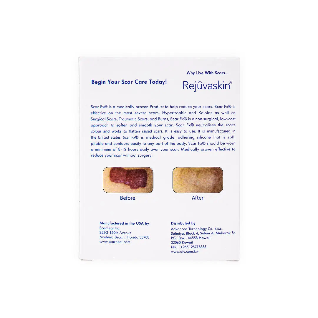 Rejuvaskin Scar Fx Silicone Sheeting 1x22inch
