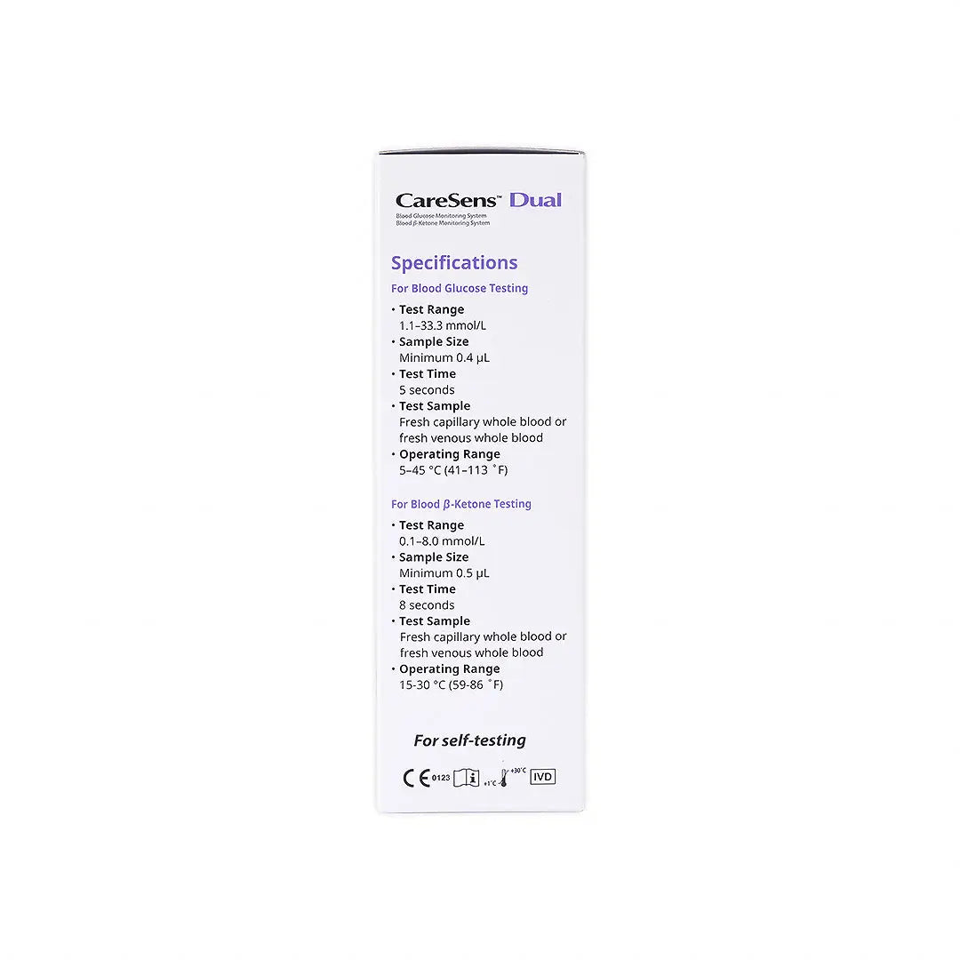 CareSens Dual Ketone &Glucose Meter+10 Glucose Strips
