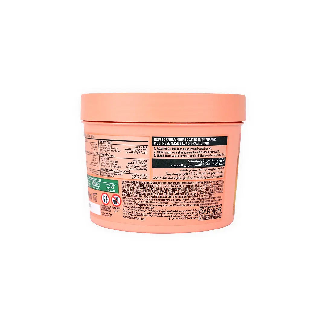 55598-Garnier Ultra Doux Anti-Breakage Hair Food 390ml- Pineapple +2