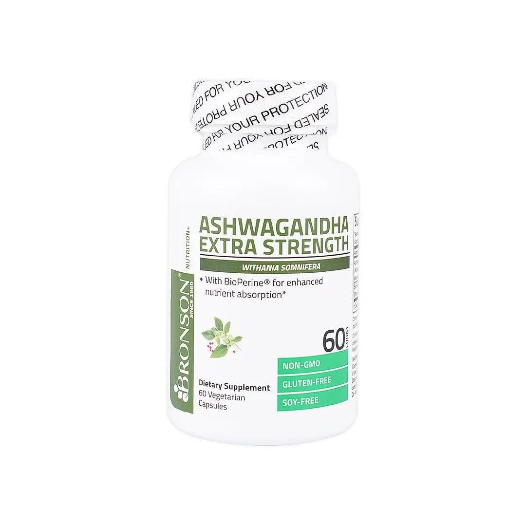 55603-Bronson Ashwagandha Extra 150mg 60 Capsules +2