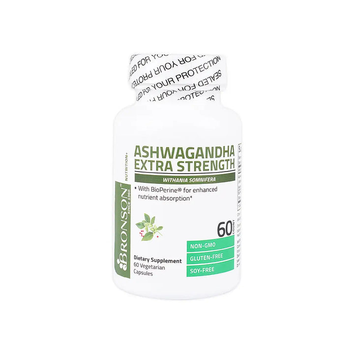 55603-Bronson Ashwagandha Extra 150mg 60 Capsules +2