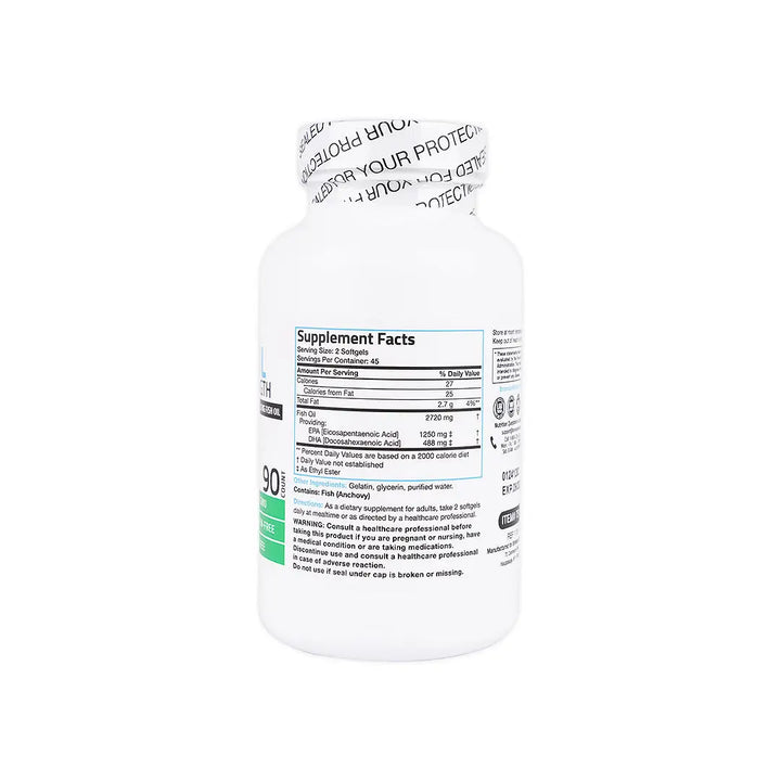 55604-Bronson Omega 3 Fish Oil Triple Strength 90 Capsules +4