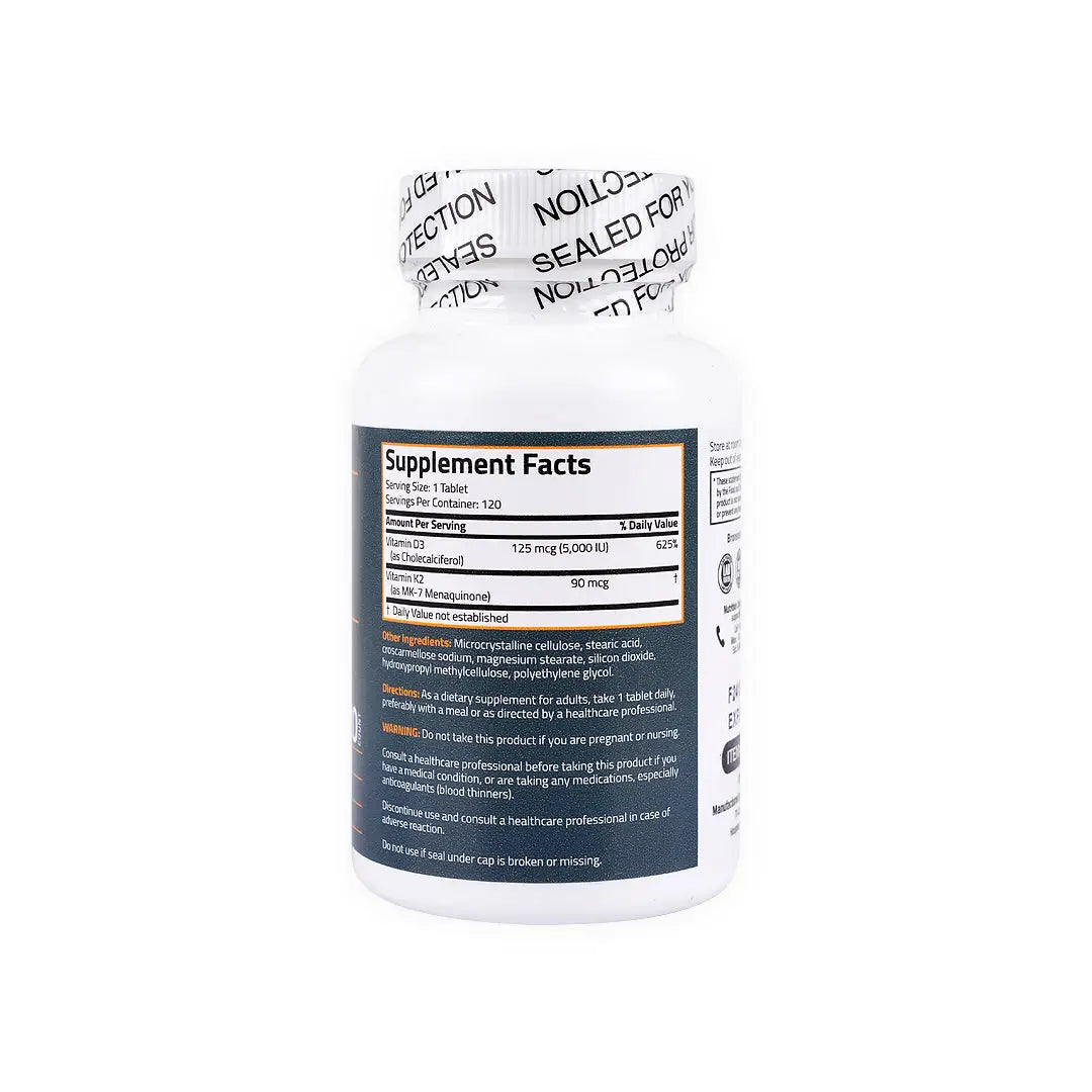 Bronson Vitamin K2+D3 120 Tablets
