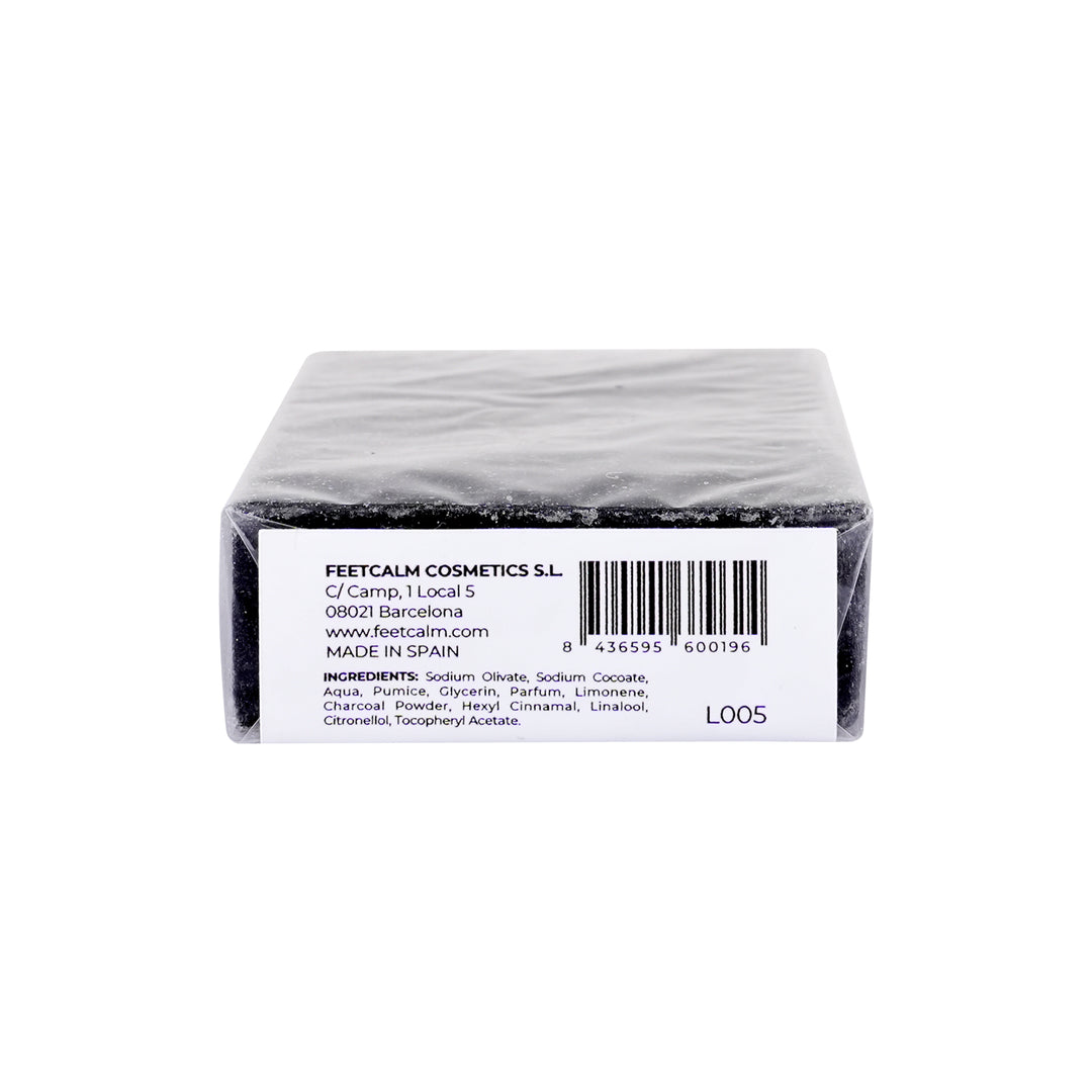 55620-Feet Calm Pumice Stone &amp; Charcoal Soap 80gm +3
