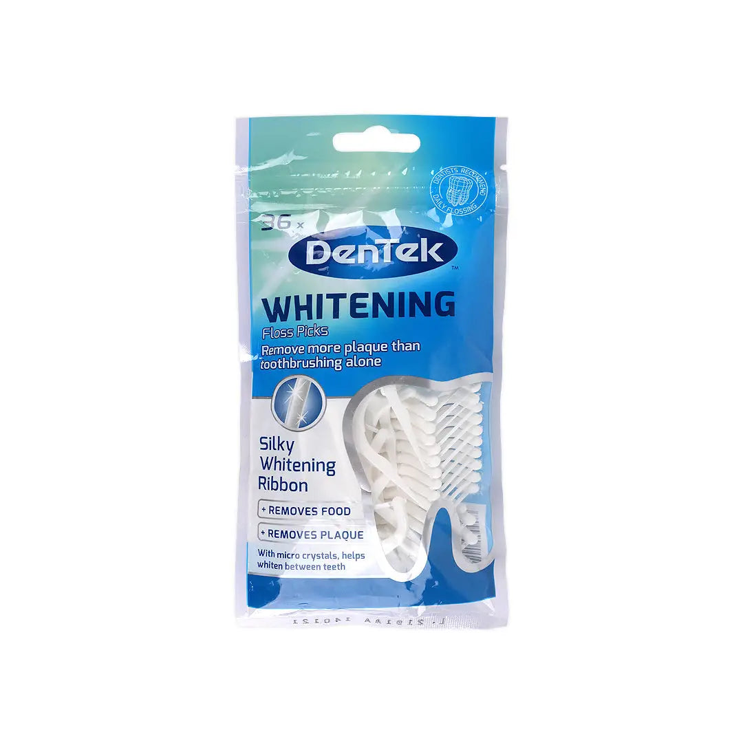 55625-Dentek Whitening Interdental Floss Pick 36pcs