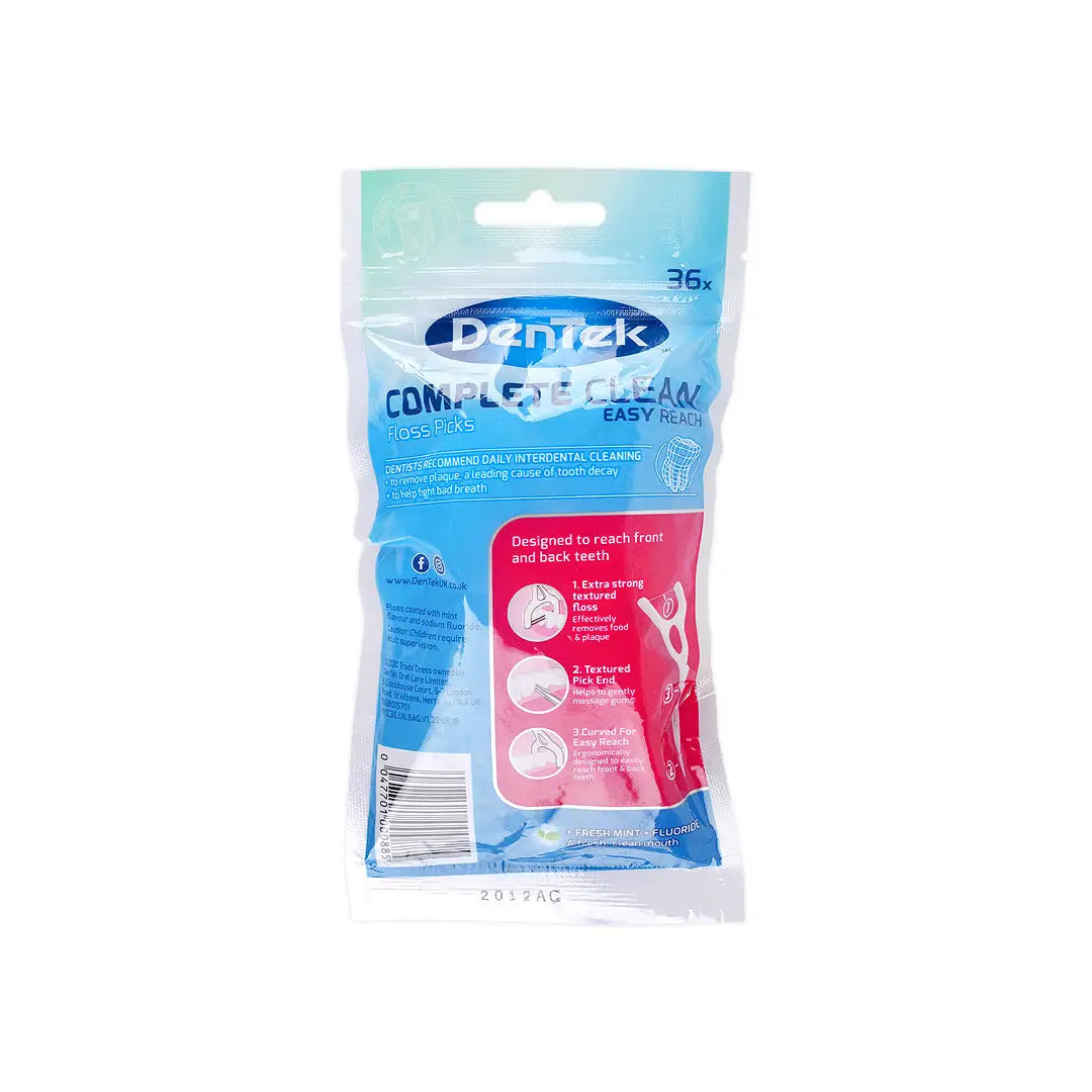 55626-Dentek Complete Clean Interdental Floss Pick Easy 36pcs +1