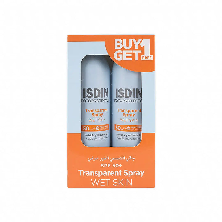 55631-Isdin Fotoprotector Spf50 Transparent Spray 250ml 1+1 +9