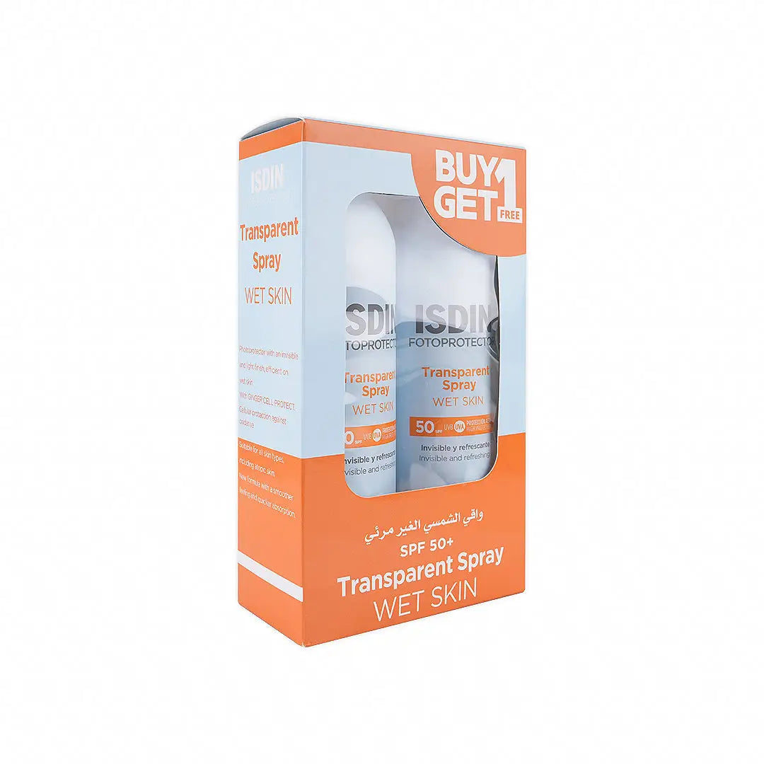 55631-Isdin Fotoprotector Spf50 Transparent Spray 250ml 1+1 +5