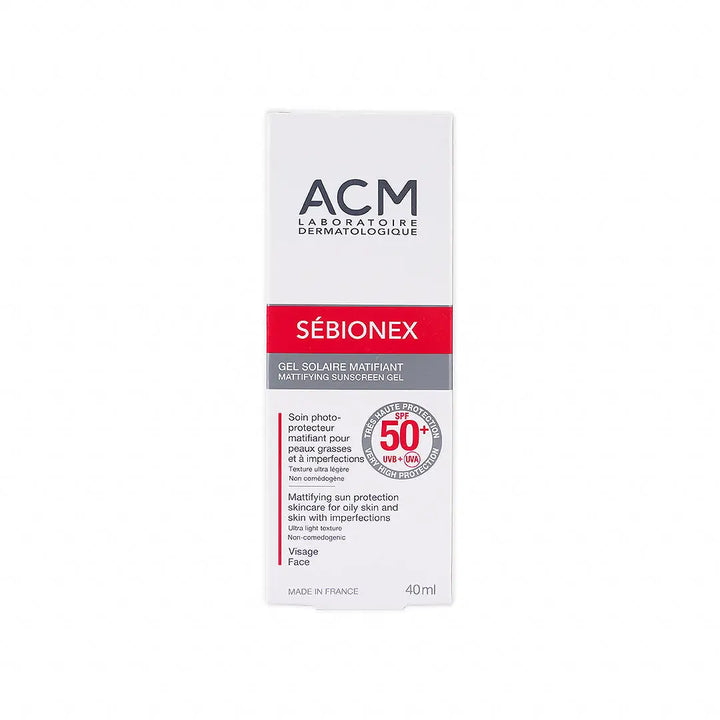 55637-Acm Sebionex Spf50+ Mattifying Sunscreen Gel 40ml +6