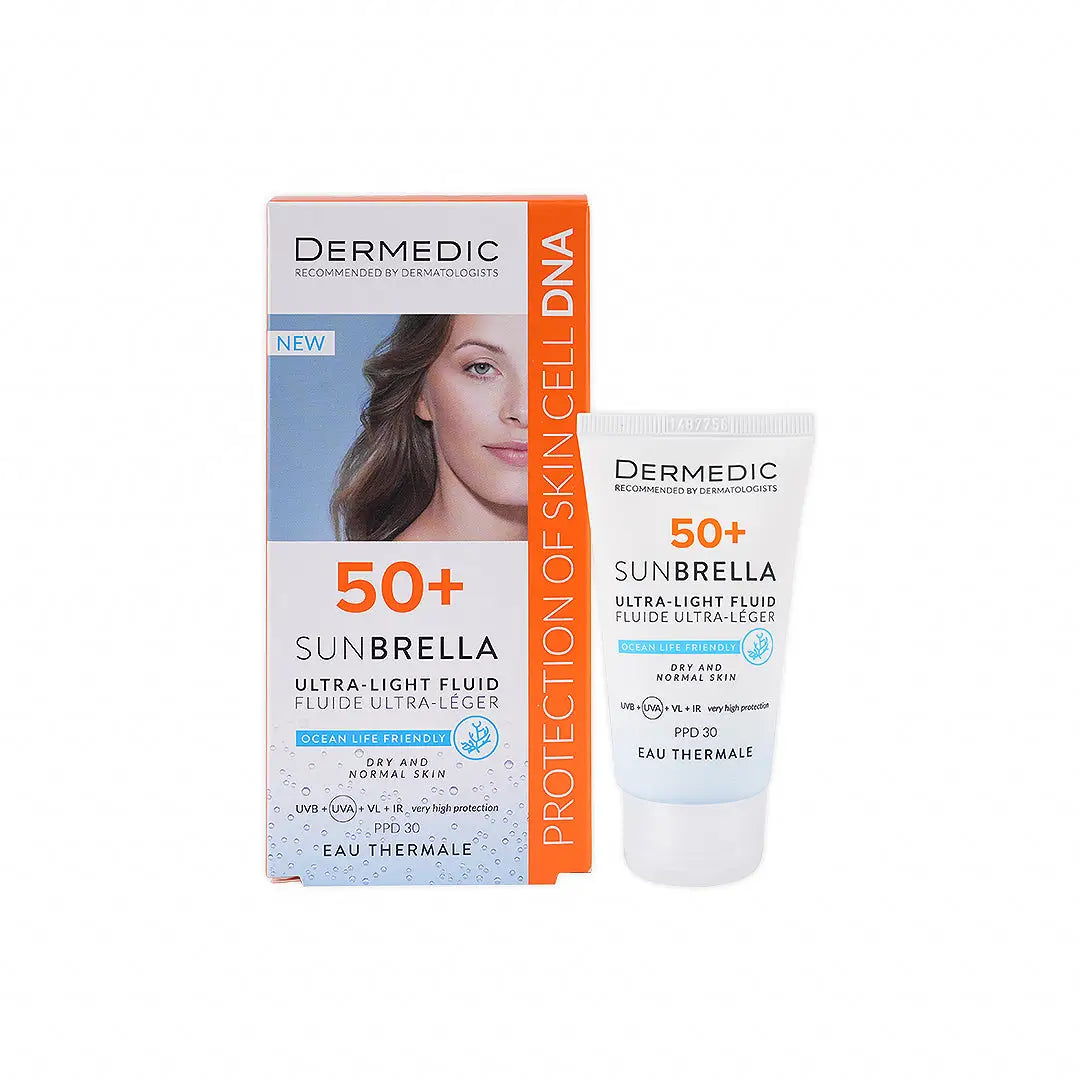 55653-Dermedic Sunbrella Spf50+Ultra Light Fluid 40ml-Dry & Normal