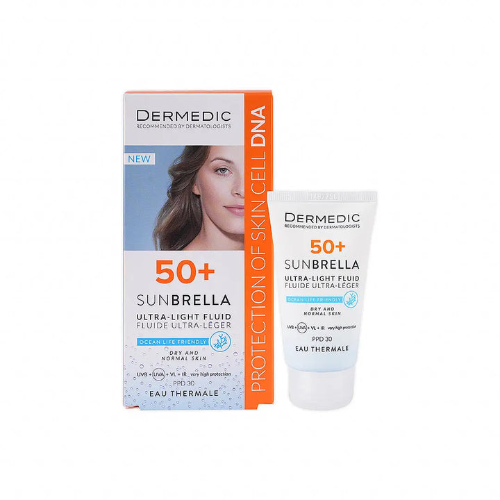55653-Dermedic Sunbrella Spf50+Ultra Light Fluid 40ml-Dry &amp; Normal
