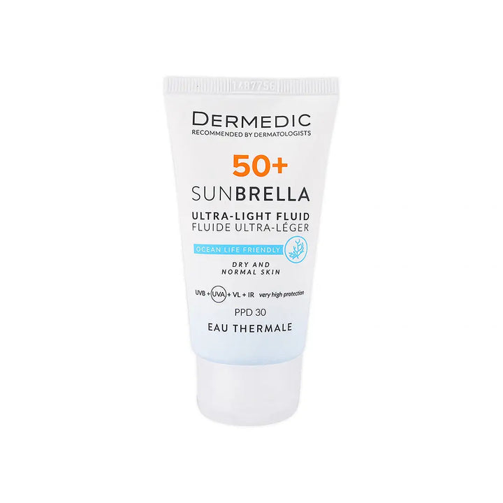 55653-Dermedic Sunbrella Spf50+Ultra Light Fluid 40ml-Dry &amp; Normal +2