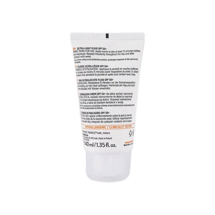 55653-Dermedic Sunbrella Spf50+Ultra Light Fluid 40ml-Dry &amp; Normal +3