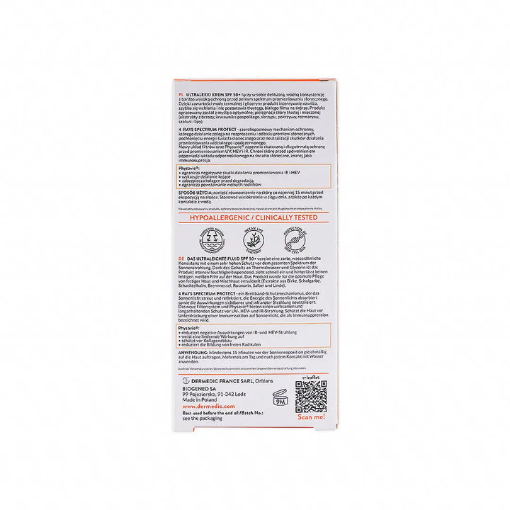 55654-Dermedic Sunbrella Spf50+ Ultra Light Fluid 40ml-Oily +6