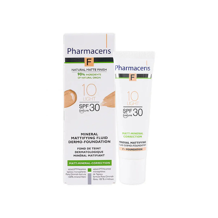 55667-Pharmaceris Spf30 Mineral Mattifying Fluid 30ml-10 Light +2