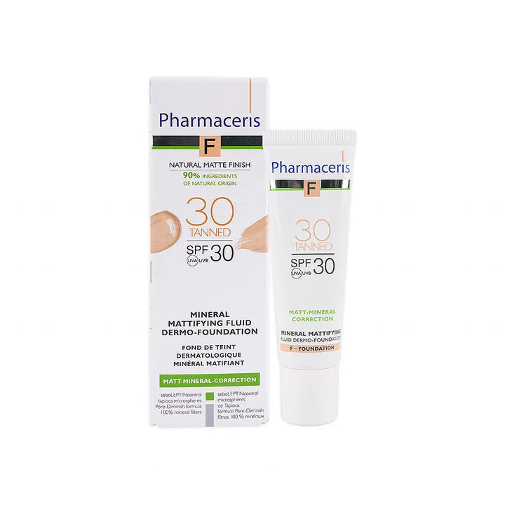 55668-Pharmaceris Spf30 Mineral Mattifying Fluid 30ml-30 Tanned +2