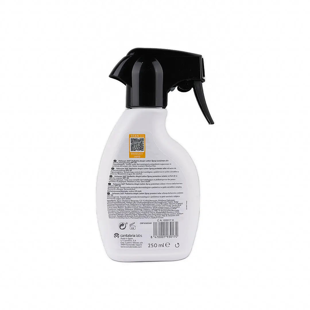 55672-Heliocare 360 Pediatrics Spf50 Atopic Lotion Spray 250ml +1