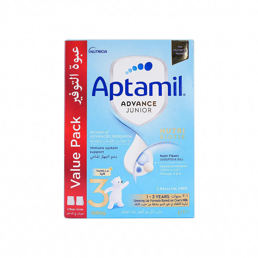 Aptamil Advance Junior Nutri Biotik No.3 Milk 1200gm-Vanilla