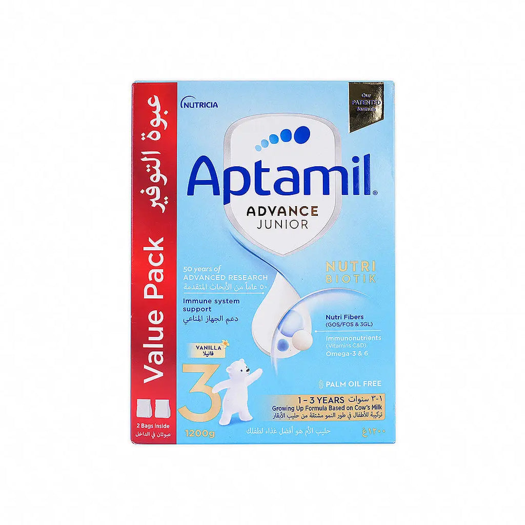 Aptamil Advance Junior Nutri Biotik No.3 Milk 1200gm-Vanilla