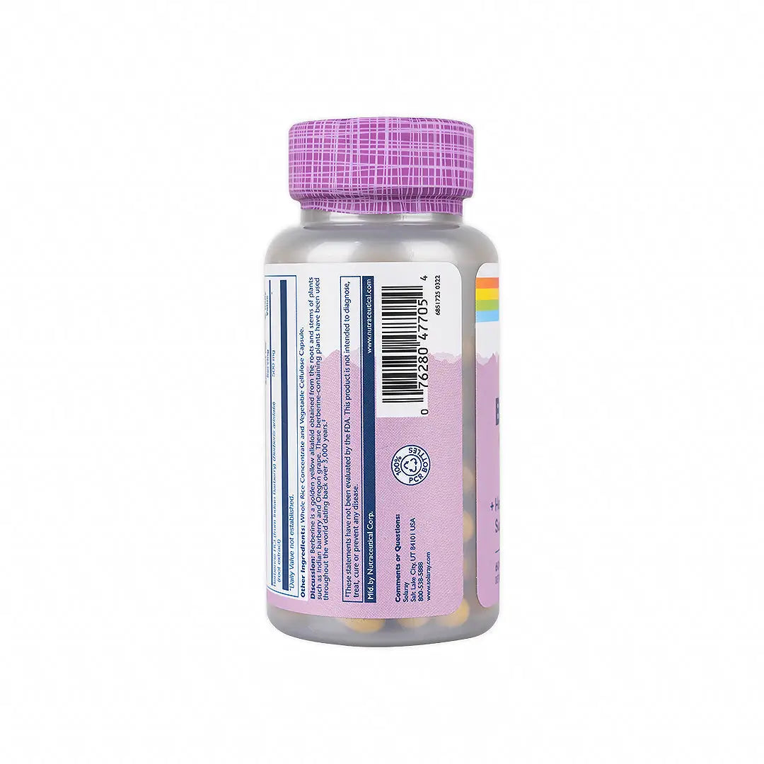 55695-Solaray Berberine 500mg 60 Vegcaps +1