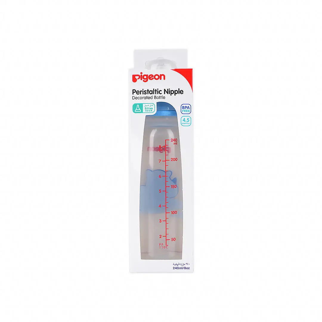 Pigeon Peristaltic Nipple Decorated Bottle 4,5m 240ml-414
