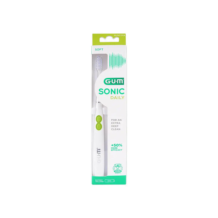 55707-GUM Sonic Daily Toothbrush White-4100 +5