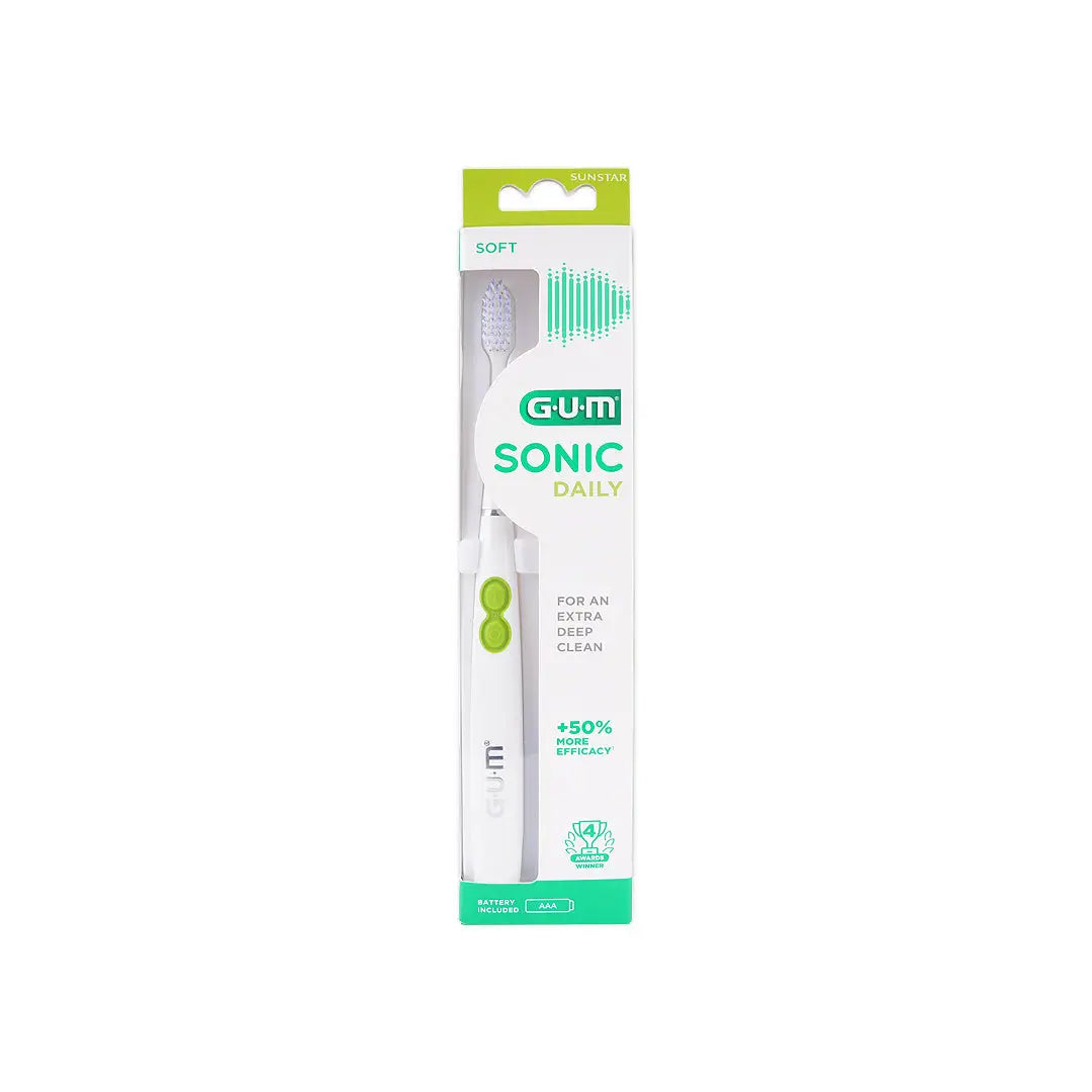GUM Sonic Daily Toothbrush White-4100