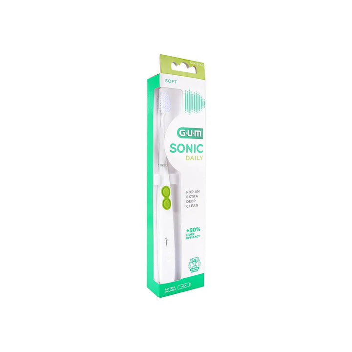 55707-GUM Sonic Daily Toothbrush White-4100 +4
