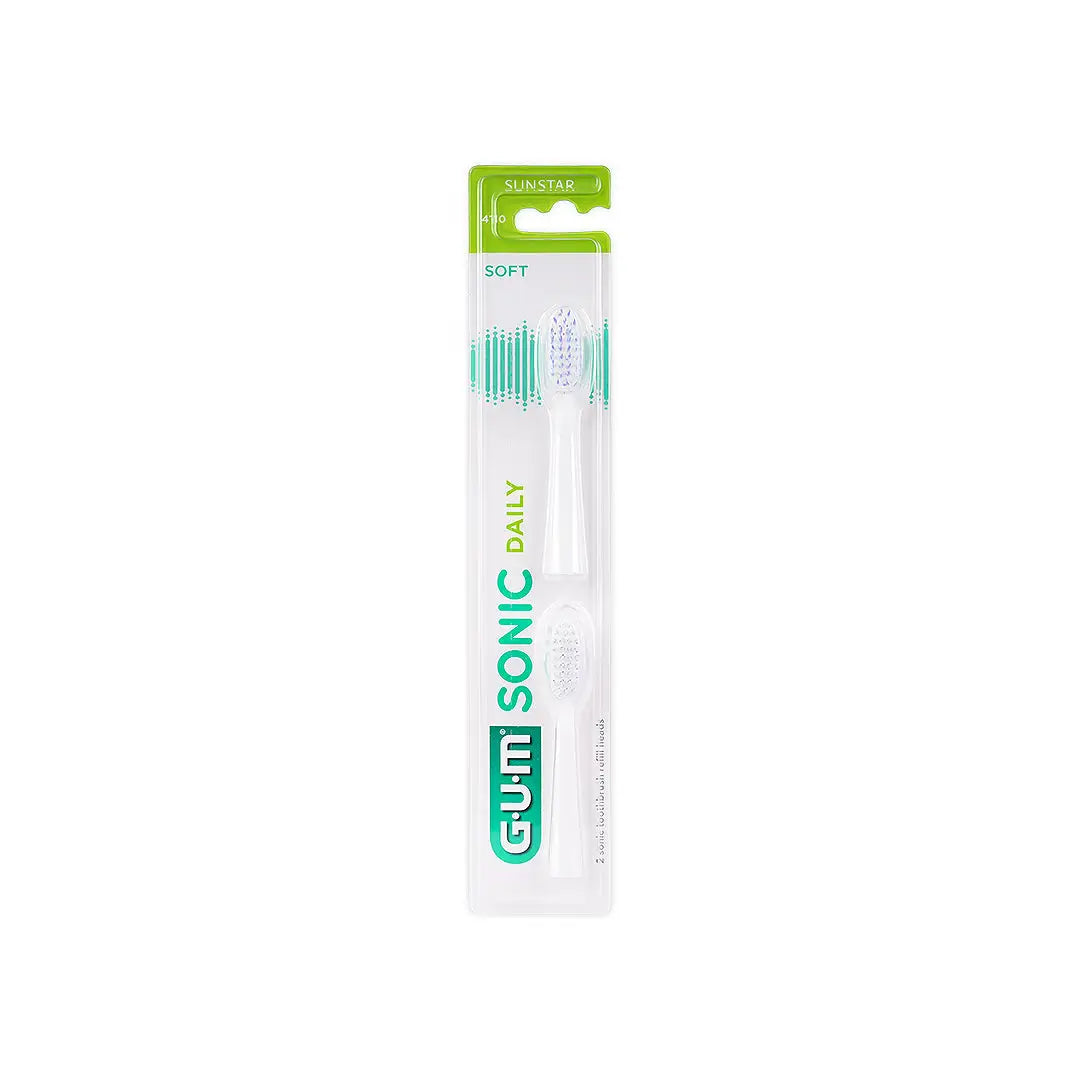 GUM Sonic Daily Refill Head 2pcs White-4110