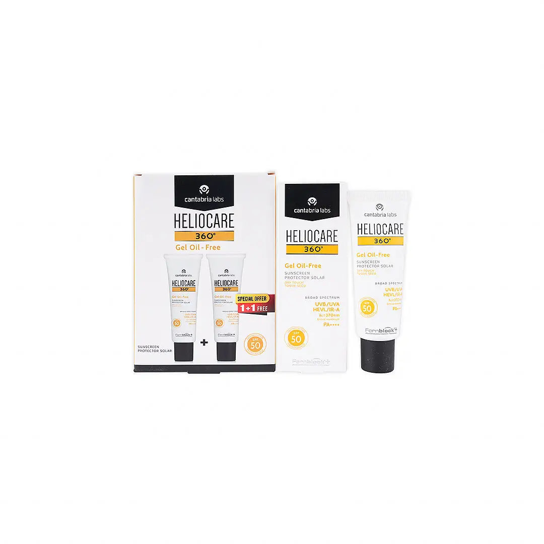 Heliocare 360 Gel Oil-Free Spf50 Dry Touch 50ml 1+1
