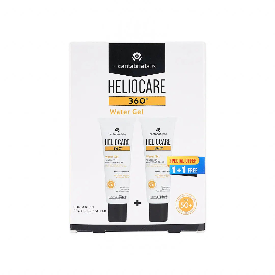 Heliocare 360 Sunscreen Spf50 Water Gel 50ml 1+1