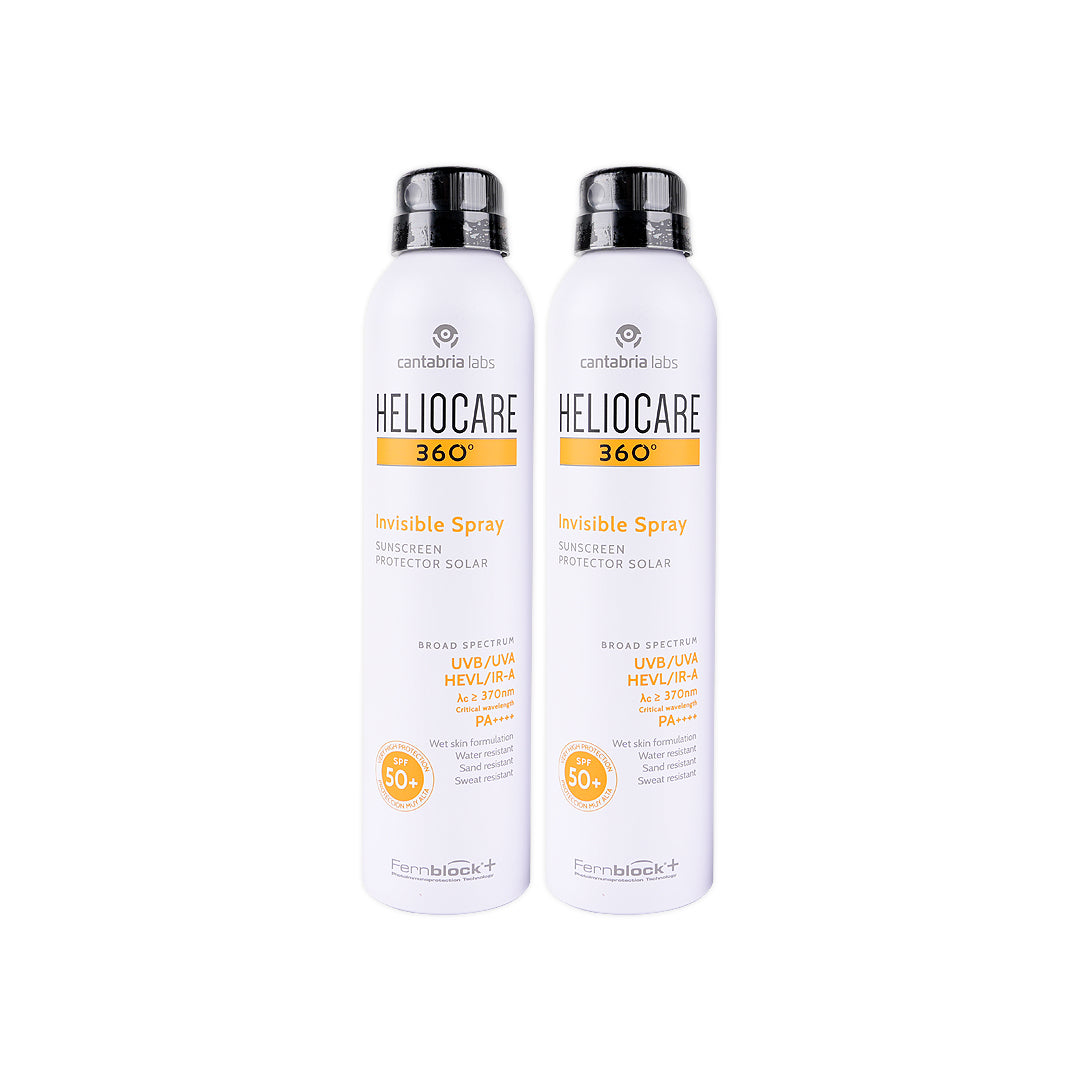 Heliocare 360 Sunscreen Spf50 Invisible Spray 200ml 1+1