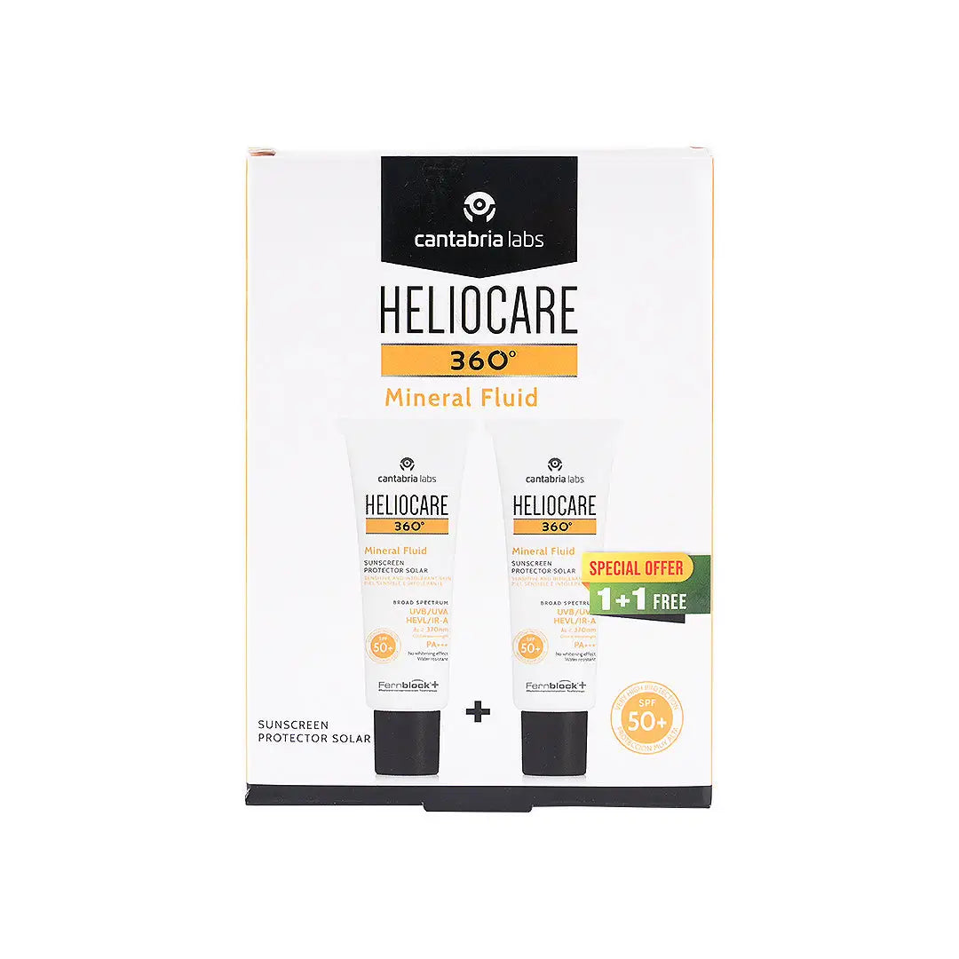 Heliocare 360 Mineral Spf50 Fluid 50ml 1+1