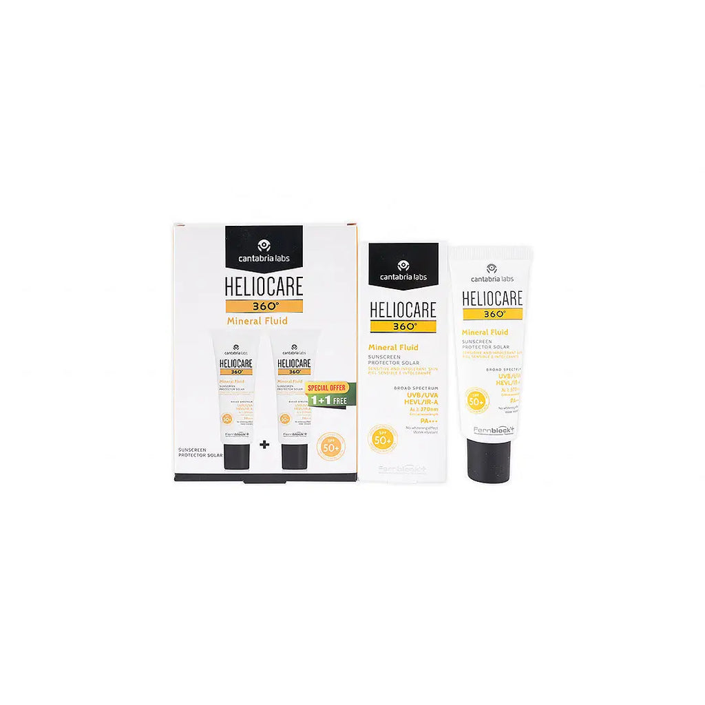 Heliocare 360 Mineral Spf50 Fluid 50ml 1+1