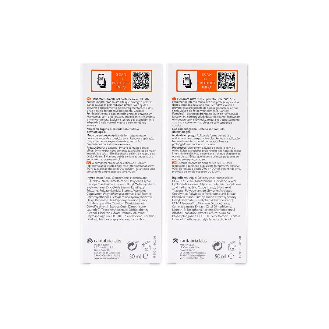 Heliocare 90 Spf50 Ultra Gel 50ml 1+1