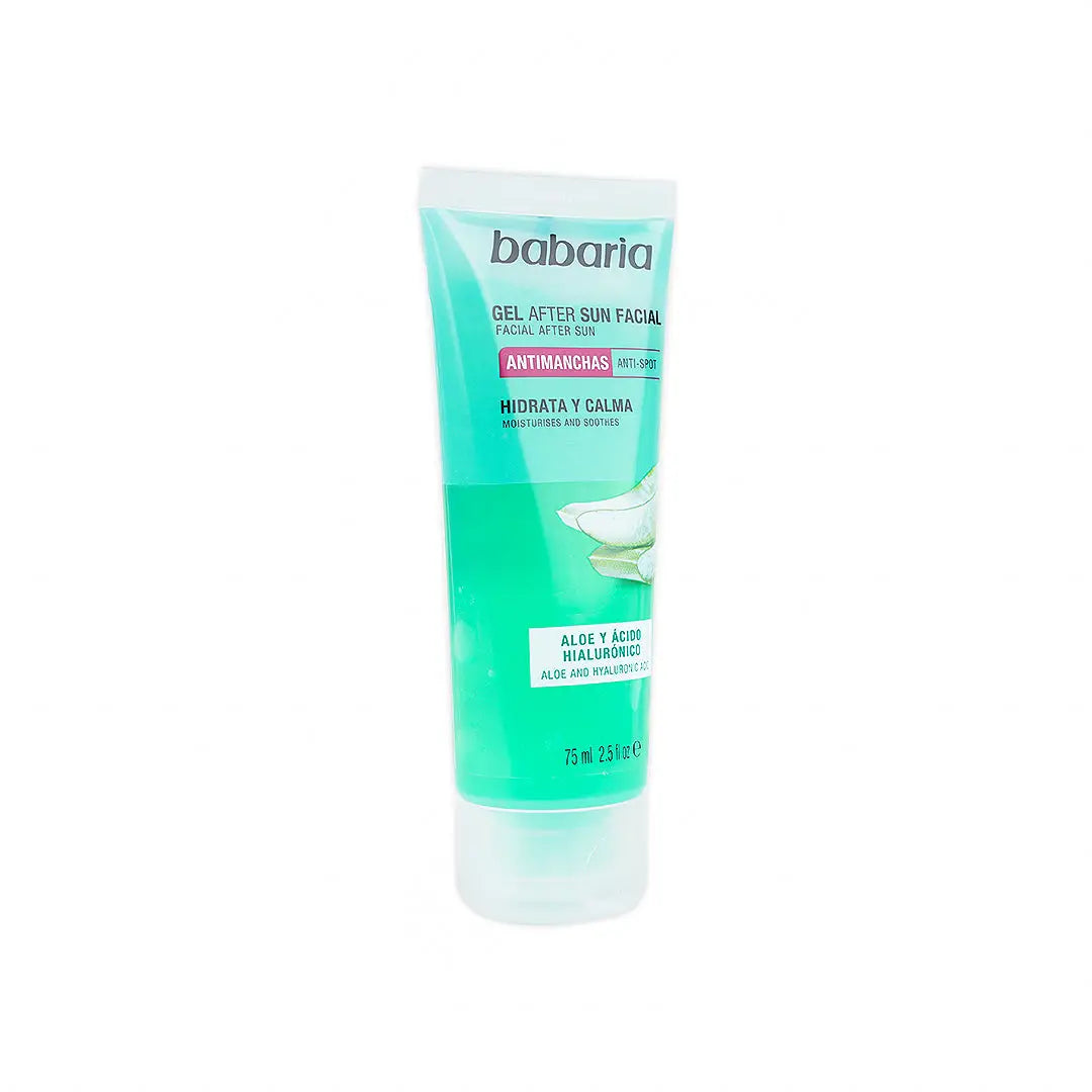 55730-Babaria Gel After Sun Facial 75ml - Aloe +5