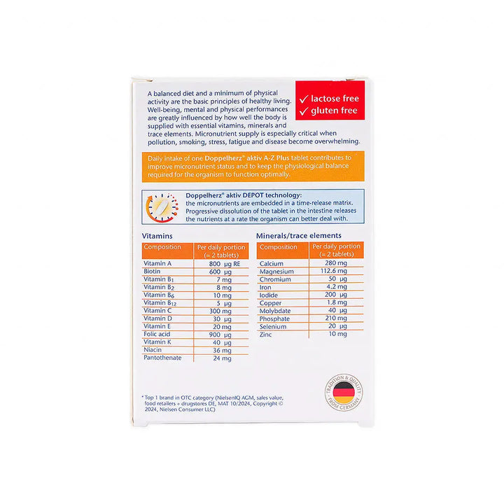 55731-Doppelherz Aktiv A-Z Plus 60 Tablets +3