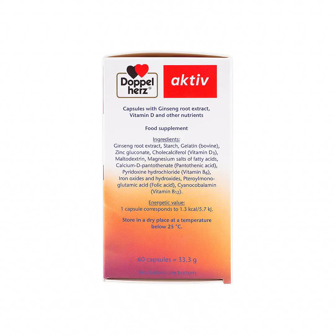 55732-Doppelherz Aktiv Ginseng+Vitamin D 60 Capsules +7