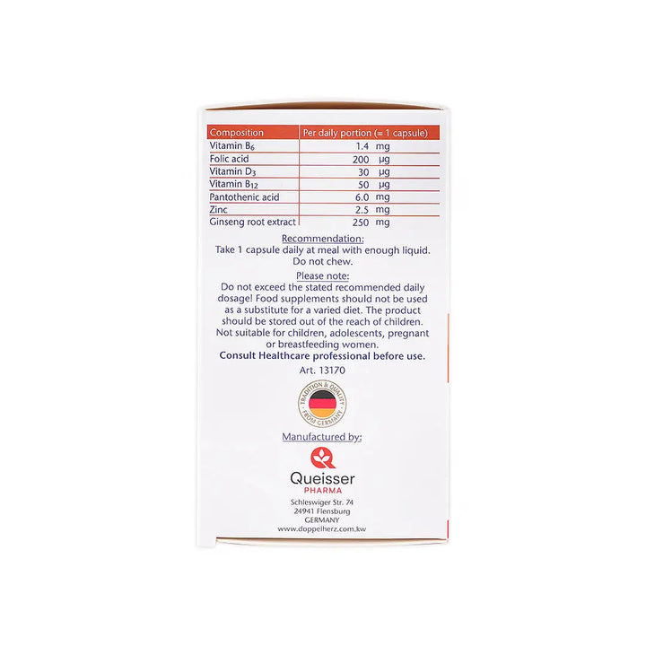 55732-Doppelherz Aktiv Ginseng+Vitamin D 60 Capsules +3