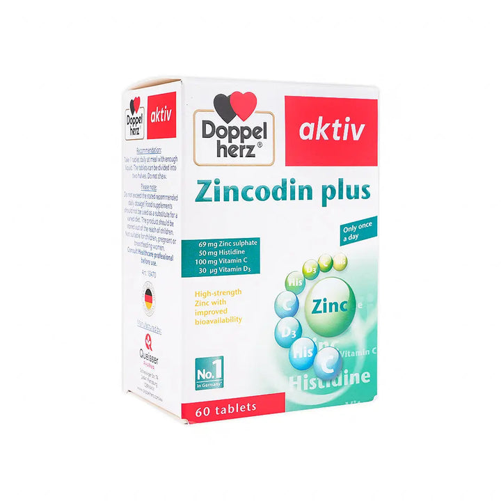 55733-Doppelherz Aktiv Zincodin Plus 60 Tablets +4