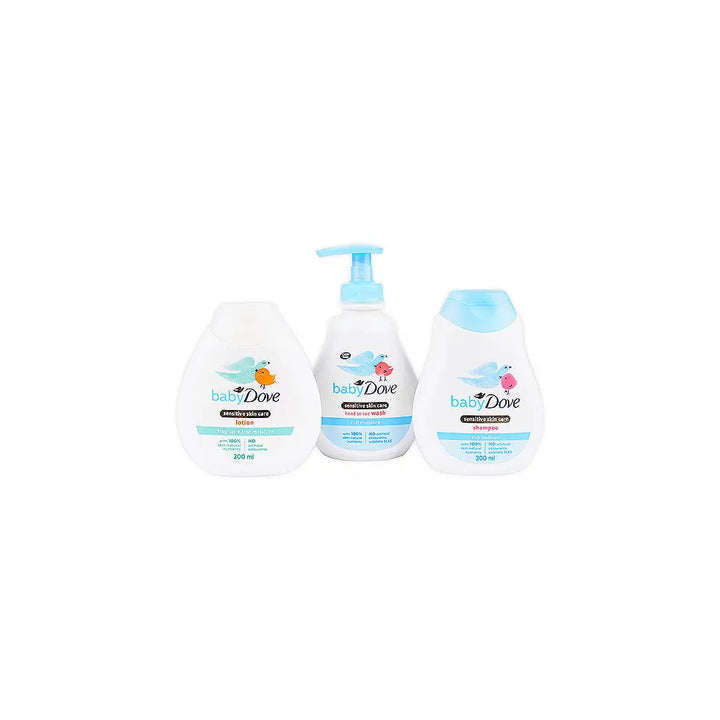 55749-Dove Baby Gentle Care Kit ( Shampoo + Wash + Lotion ) +8