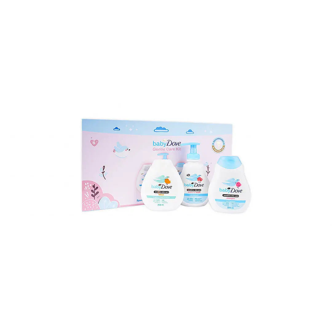 55749-Dove Baby Gentle Care Kit ( Shampoo + Wash + Lotion ) +9