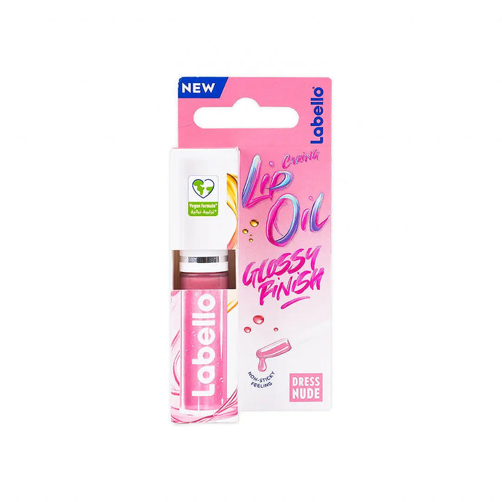 55752-Labello Lip Oil Glossy Finish-Dress Nude 5.1g +6