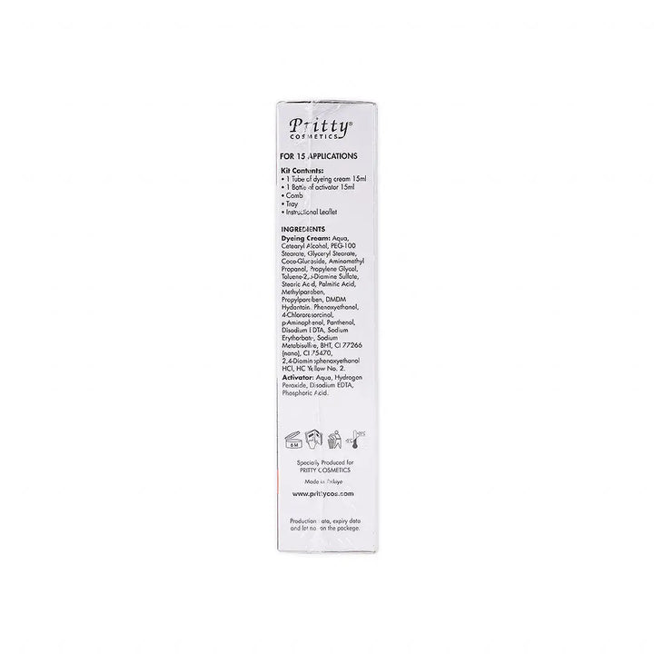 55753-Pritty Eyelash &amp; Eyebrow Dye 1+1 Offer-Dark Brown +7