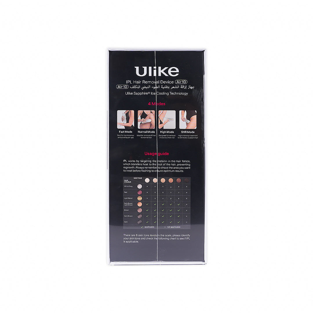 Ulike IPL Hair Removal Device Air10 Silver With Leather Case