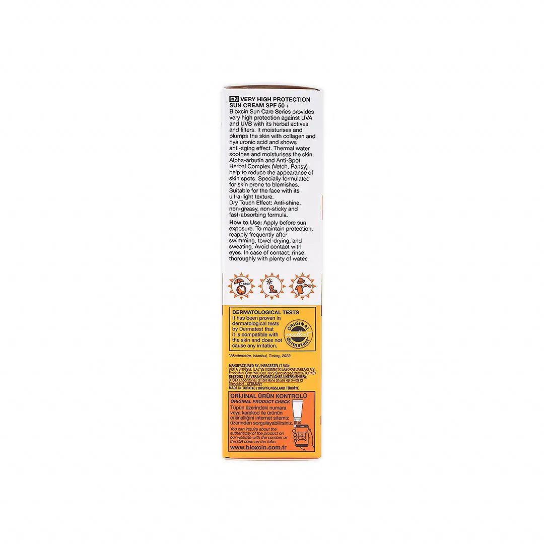 Bioxcin V.H.P Sun Cream Blemish-Prone Skin Spf50+50ml