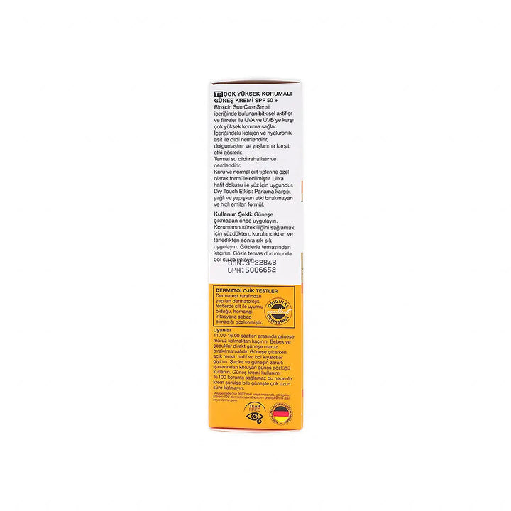 55762-Bioxcin V.H.P Sun Cream Dry/Normal Skin Spf50+50ml-Dry Touch +4