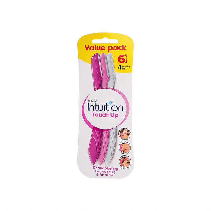 55771-Schick Intuition Eyebrow &amp; Facial Hair Styling 6Pcs +2