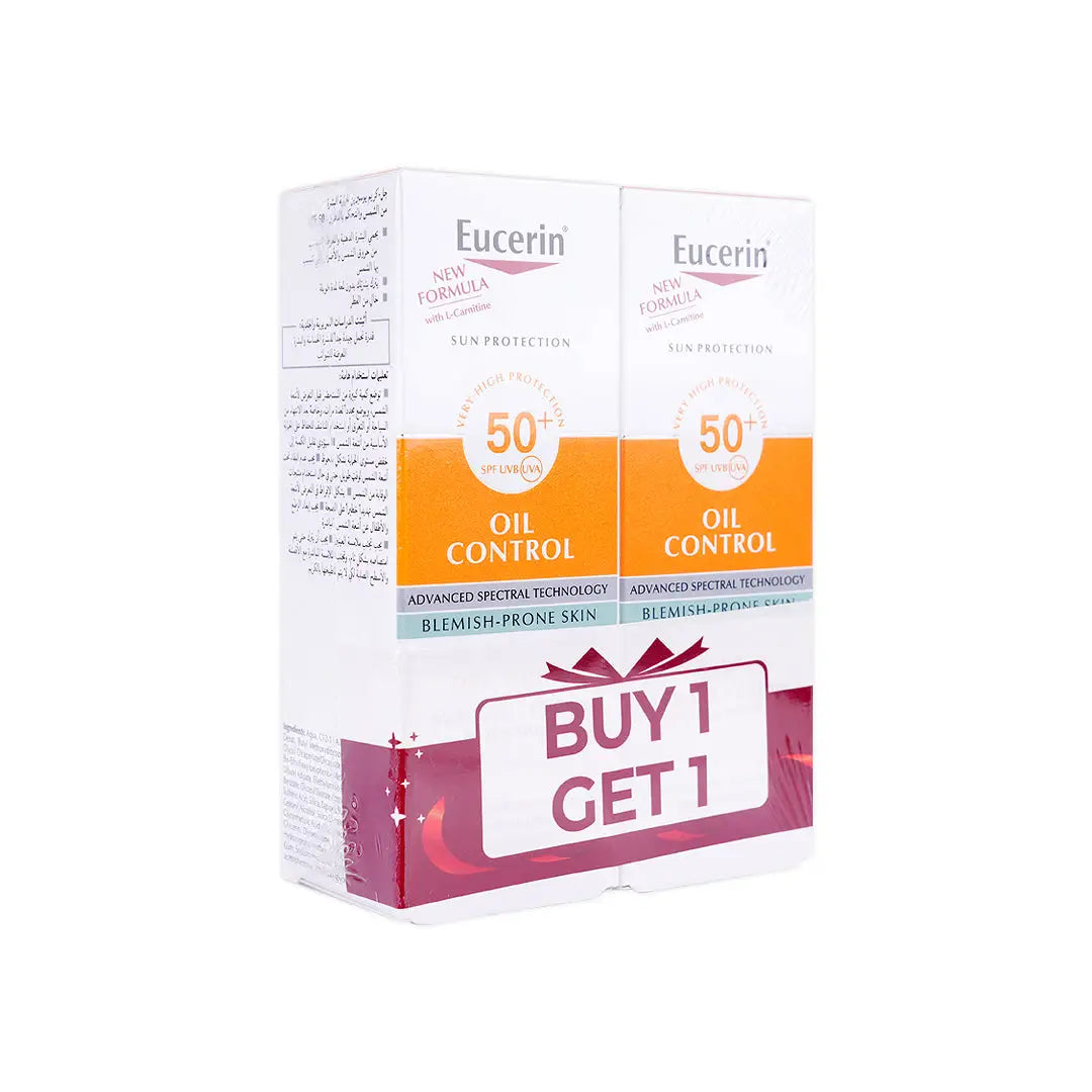 55790-Eucerin Oil Control Spf50+ Sun Gel-Cream 50ml-Dry Touch 1+1 +3